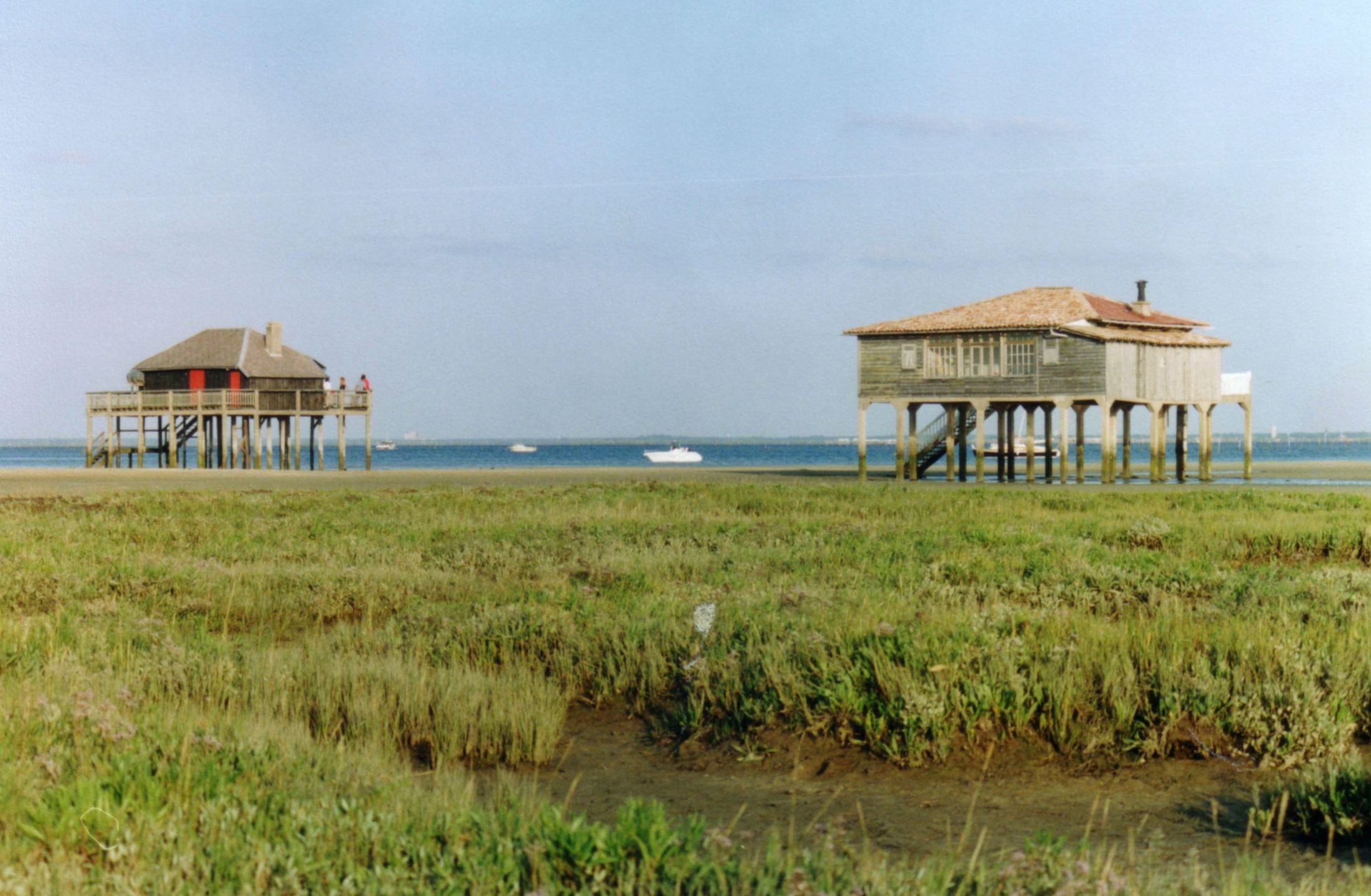 Les cabanes tchanquées de l'île aux Oiseaux, sur le Bassin d'Arcachon