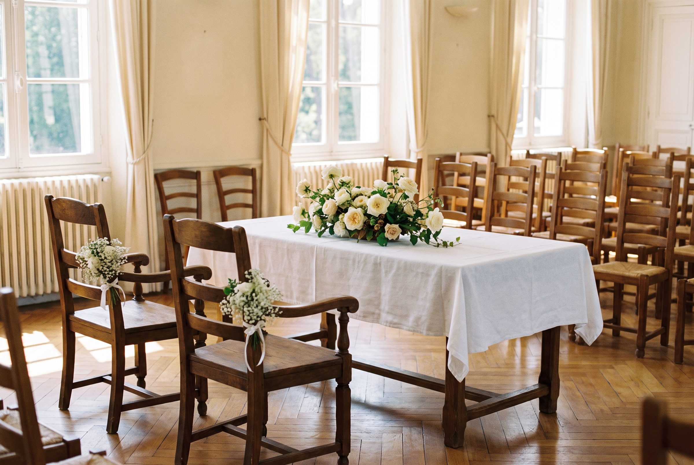 Salle des mariages fleurie