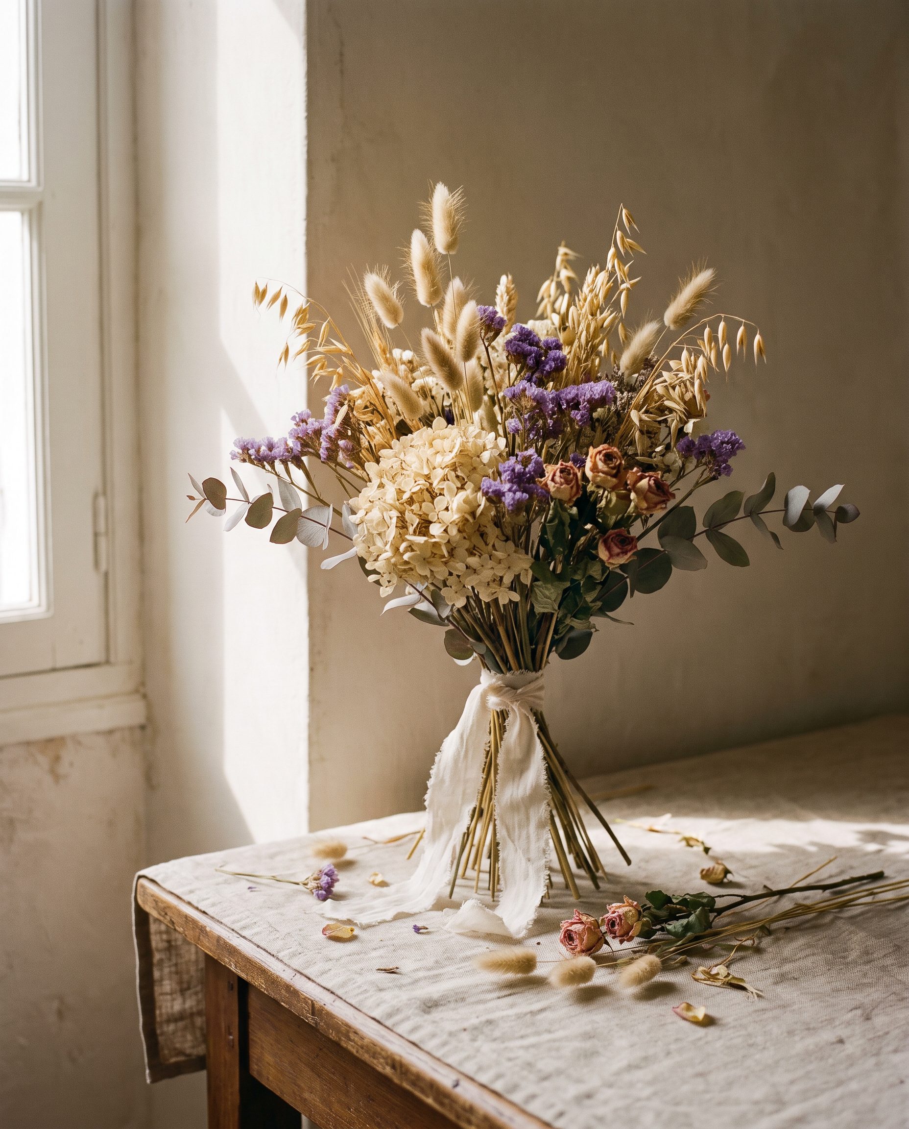 Bouquet de fleurs séchées